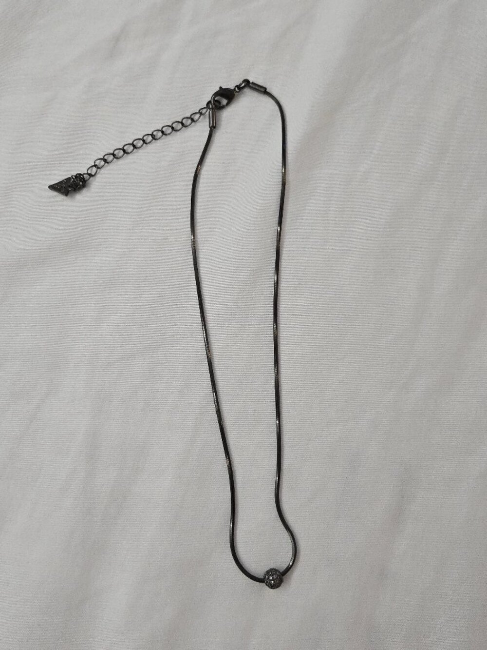 GUESS black choker ball necklace